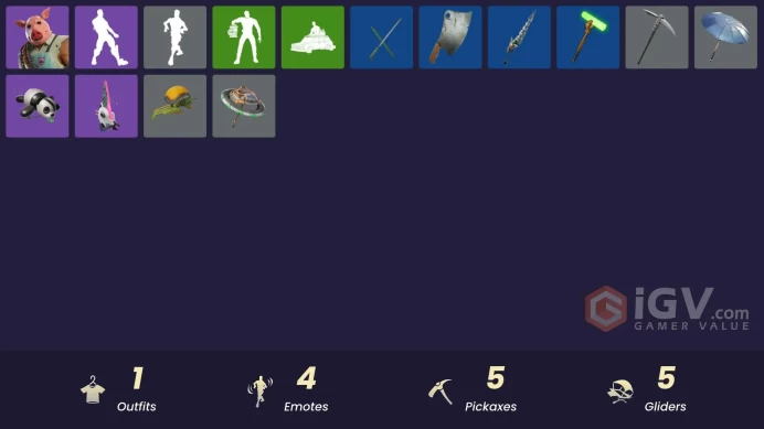 [PSN/XBOX/PC] 1 skins | Pig the Butcher | Shattered Halo Ring | Tank Cannons | Butcher's Tools | The Power Staff | Fuel Rod and Tongs