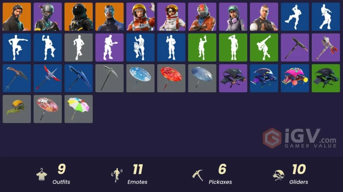 PC,PSN,XBOX 9 SKINS FA - REAPER - TAKE THE L RK1406