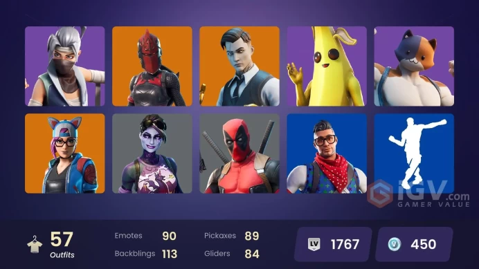 PC,PSN,XBOX 57 SKINS FA - BREAKPOINT,RED KNIGHT,SANTA DOGG,KUNO,DEMI,FELINA,VANGUARD ZADIE,BATMAN,DARK BOMBER,IRIS RK1312