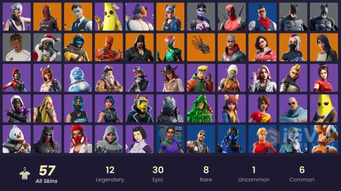 PC,PSN,XBOX 57 SKINS FA - BREAKPOINT,RED KNIGHT,SANTA DOGG,KUNO,DEMI,FELINA,VANGUARD ZADIE,BATMAN,DARK BOMBER,IRIS RK1312
