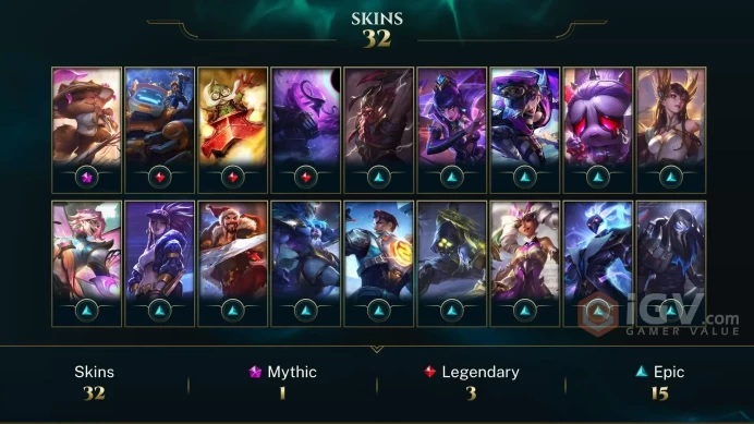 [EUW-S15/S3] - Platinum IV / 33 Skins / Changeable Mail | Instant Delivery | Lifetime Warranty | 100% Handmade & Secure | 24/7 Support