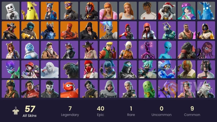 PC,PSN,XBOX 57 SKINS FA - ICE SPICE,JOSS,ISO,JUICE WRLD,VANGUARD ZADIE,AIRIE,VALENTINA,MARSHMELLO RK1316