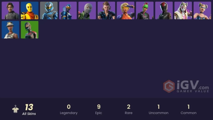 PC,PSN,XBOX 13 SKINS FA - CHANI - ELEVEN - REDLINE RACER,CHAMPION SURF WITCH,CAPER,RIFTREAVER DRIFT RK1367