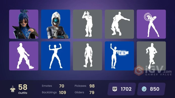 PC,PSN,XBOX 58 SKINS FA - OMEGAROK,WEEKND,DOOM,JOLTERROR,SANTA DOGG,GWENPOOL,CHROME PUNK,FOCUS,MYSTERIO RK1317