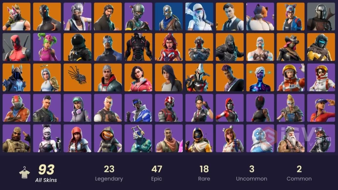 PC,PSN,XBOX 92 SKINS FA - BLUE SQUIRE - RAEPER - GALAXY SCOUT,OMEGA,CHAOS AGENT,KUNO,STARFLARE,DEMI - TAKE THE L RK1385