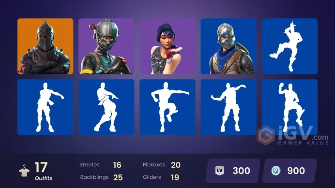 PC,PSN,XBOX 17 SKINS FA - BLACK KNIGHT - ELITE AGENT - TAKE THE L - FLOSS - MAKO RK1372