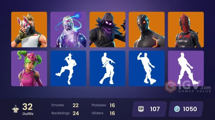 PC,PSN,XBOX 32 SKINS FA - STW - GALAXY - TAKE THE L - OMEGA,RAPTOR,WUKONG,NOIR,DIECAST,OMEN RK1396