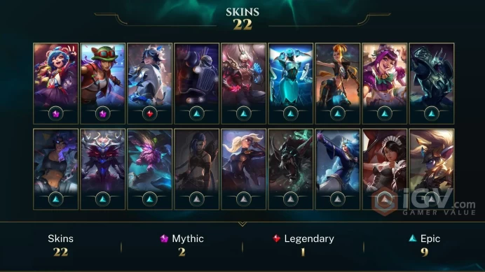 [EUW] - Silver IV / 25 Skin / Changeable Mail | Instant Delivery | Lifetime Warranty | 100% Handmade & Secure | 24/7 Support