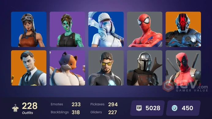 #24 [PC/XBOX/PSN/SWITCH] 228 skins | Renegade Raider | Explorer Emilie | Heron Stance Hero | Championship Aura | Victor Elite | 
