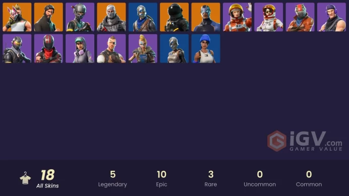PC,PSN,XBOX 18 SKINS FA - BLUE SQUIRE - REAPER - HAVOC - BURNOUT,CARBIDE - TAKE THE L RK1481