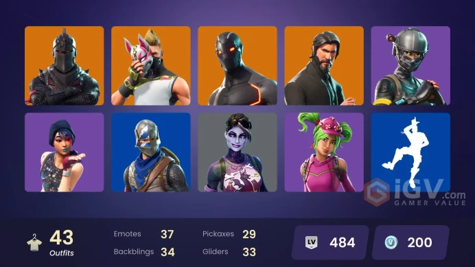 PC,PSN,XBOX 43 SKINS FA - BLACK KNIGHT - REAPER - OMEGA,RAPTOR,MALICE,MOON KNIGHT,RUST LORD,DARK BOMBER - FLOSS RK1417