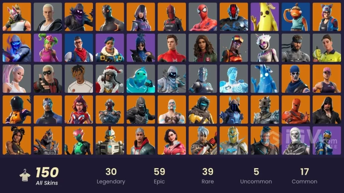 PC,PSN,XBOX 150 SKINS FA - STW - IKONIK - ROYALE BOMBER,GLOW,BLAZE,DEMI,TMNT,ARIANA,SLIM SHADY,SKELETARA,LINA SCORCH - RK1424