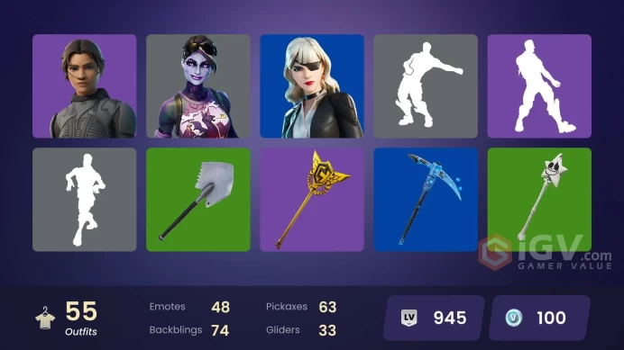 PC,PSN,XBOX 55 SKINS FA - CHANI,JOLTARA,CATWOMAN,KATALINA,CLIX,SIMPSONS,DARK BOMBER,SHADY DOGGO RK1426