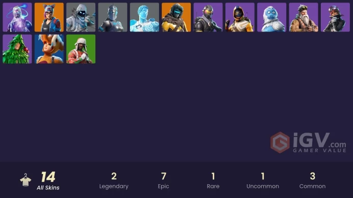 PC,PSN,XBOX 14 SKINS FA - GALAXY - ROGUE AGENT,LYNX,TROG RK1427