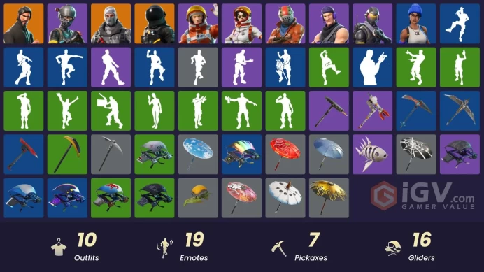 PC,PSN,XBOX 10 SKINS FA - REAPER - HAVOC - RUST LORD - TAKE THE L - MAKO RK1444