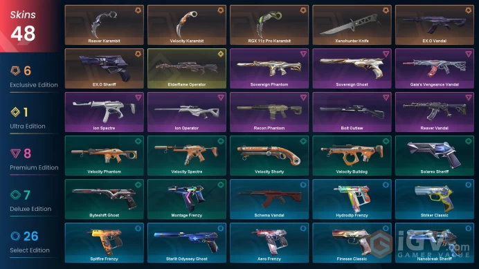 [EU/TR] %50 CHEAP VP! REAVER KARAMBIT | RGX KARAMBIT | XENOHUNTER KNIFE | EX.O VANDAL | ELDERFLAME VANDAL | RANKED READY 