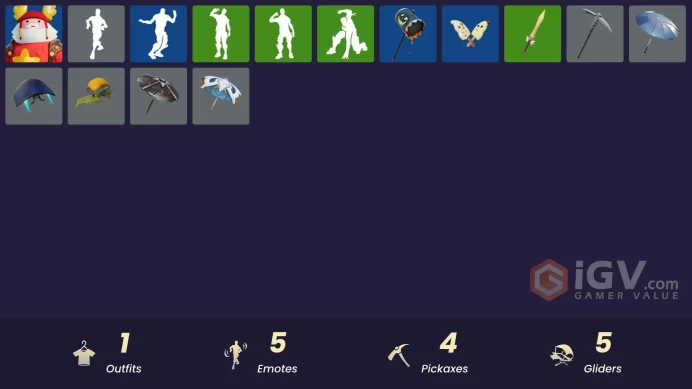 [PSN/XBOX/PC] 1 skins | Guff Gringle | Spectra Protector | Lunarios | Bobo | Standard Issue | Peely Whip | Clawz Retro | Nanner Bashers
