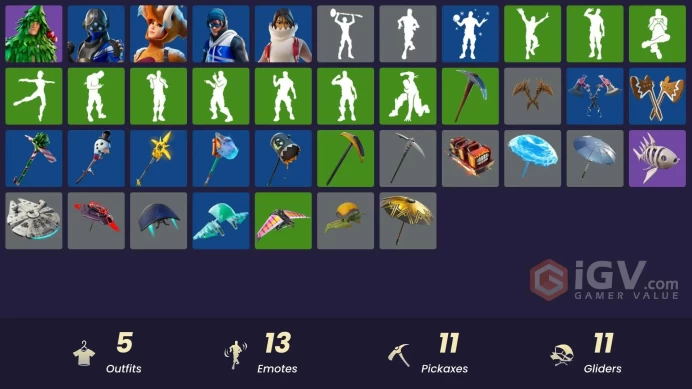 [PSN/XBOX/PC] 5 skins | Trilogy | Point Patroller | Lt. Evergreen | Wooly Warrior | Cozy Chomps | Recon Strike | Reliant Blue | Arroyo Pack
