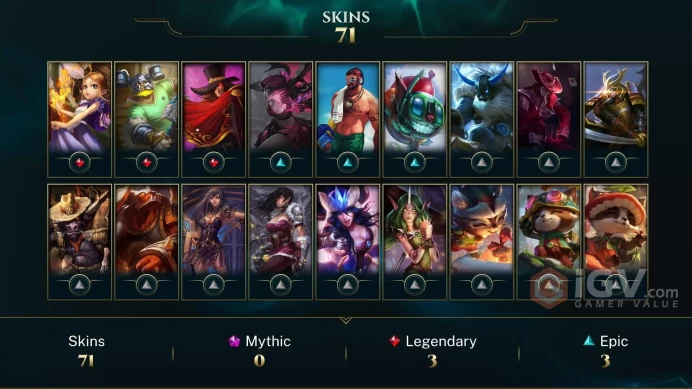 EUW HANDLVL - Level: 30 - Champs: 83 - Skins: 71 : - a1494