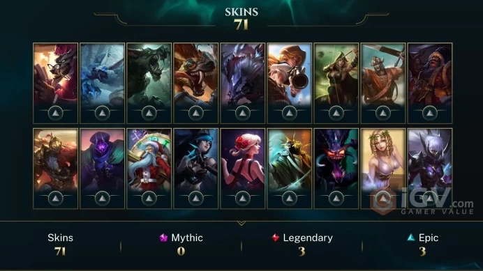 EUW HANDLVL - Level: 30 - Champs: 83 - Skins: 71 : - a1494