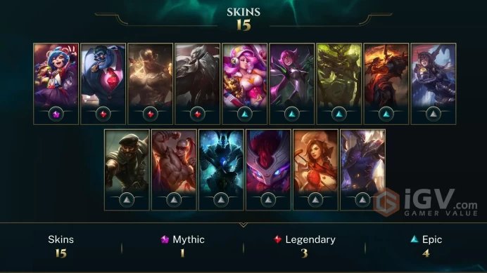 EUNE HANDLVL - Level: 96 - Champs: 61 - Skins: 15 : - a1572