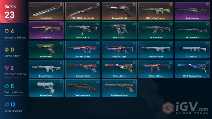 EU-TURKEY | 23 Skins | VCT LOCK//IN Misericórdia | Singularity Sheriff | Oni Vandal | RGX 11z Pro Phantom | Origin Operator | FULL ACCESS