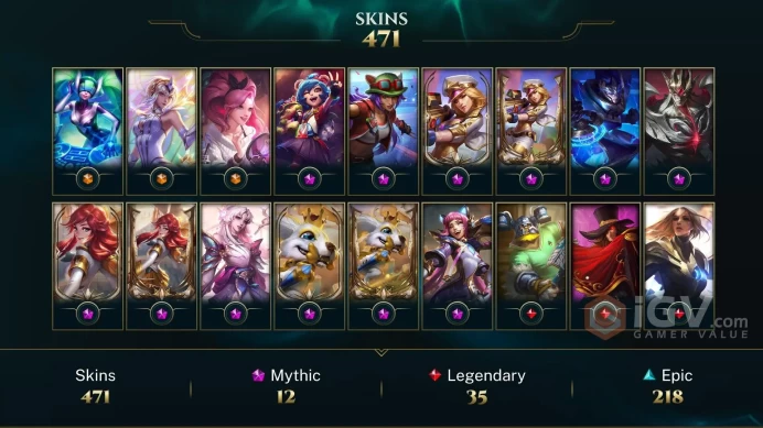 EUW / EM4 %67WR  - 172 Champ - 471 Good Skins(3 Ultimate, 12 Mythic, 35 Legendary, 218 Epic) - SAFETY -  FULL ACCES - LIFETIME WARRANTY -CHEAP