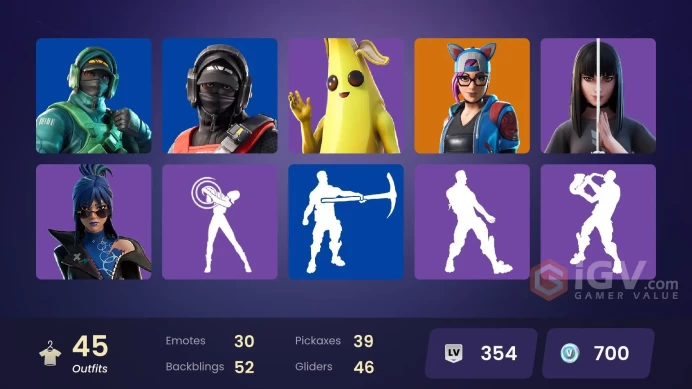 [PC/PSN/XBOX] 45 skins | Stealth Reflex | Reflex | Blackheart | The Ice King | Lynx | Sentinel | Luxe |	Y159