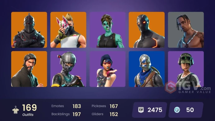 161 skins | Black Knight | Travis Scott | Ultimate stw FULL ACCESS