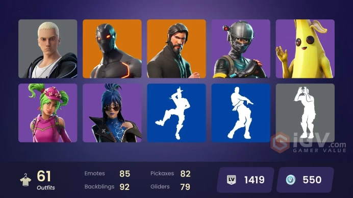 PC/PSN/Xbox/Nintendo 60 skins | OG STW | The Reaper | Elite Agent | Omega (stage 5) | Peter Griffin | Omegarok | Carbide | Kado Thorne | Valor |