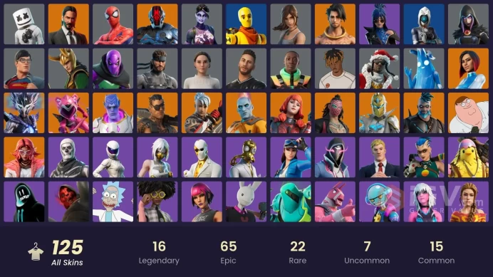 [PC] 124  skins | Subzero Cryptic | Sultura | Fixer | John Wick | Cloud Striker | NBA 75 Slam | Elevation	agg8