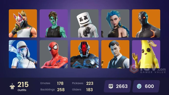 PC/PSN/Xbox/Nintendo 215 skins | OG STW Arcane Vi | Arcane Jinx | Gold Midas | Gold Brutus | Kata Captain | Rogue Agent | Zenith | Lynx | Peter 
