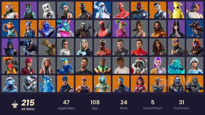PC/PSN/Xbox/Nintendo 215 skins | OG STW Arcane Vi | Arcane Jinx | Gold Midas | Gold Brutus | Kata Captain | Rogue Agent | Zenith | Lynx | Peter 