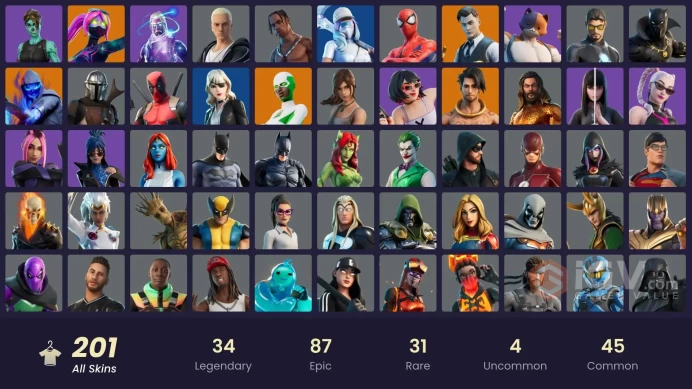 195 skins | Galaxy | Travis Scott | Gold Brutus | Gold Meowscles | FULL ACCESS
