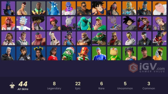 [PC/PSN/XBOX] FA 44 SKINS | CHALLENGER | HARBINGER ARMOR OMEGAROK | BURNING AMBITION VALERIA | KADO THORNE | JOEY | KYMERA | PETER GRIFFIN |
