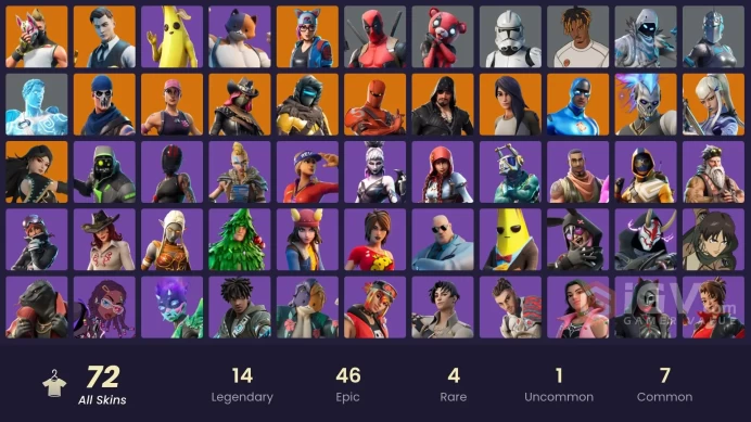 [PC/PSN/XBOX] FA 72 SKINS | OG STW | MIDAS | DEADPOOL | PEELY | AGENT PEELY | HOT MARAT | STAGE 5 | STAGE 5 | ROCOCO CLOAK-O | STAGE 8 |