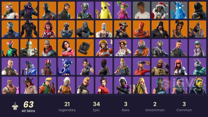 The Reaper, Elite Agent, Take the L, Trailblazer, Havoc, Omega (Stage 5), Blue Striker, Drift Stage 5 | 62 Skins [Full Access] Psn,Xbox,PC