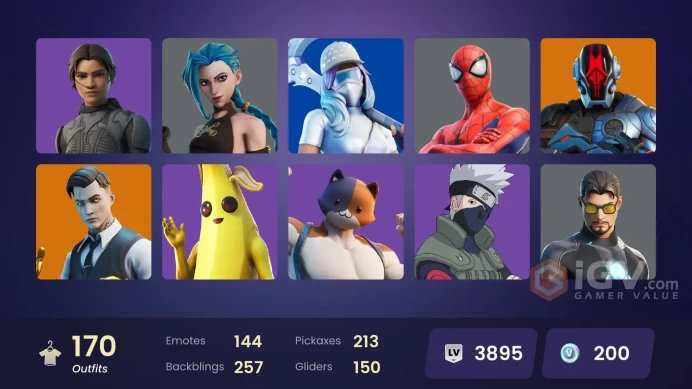 [PC/PSN/XBOX] 171 skins | Gold Brutus | Gold Midas | Naruto Uzumaki | Cloud Striker | The Foundation | Kymera |	N204