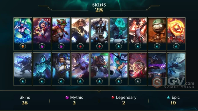  LAS  26 SKINS  GOLD 2  65 CHAMPIONS  85 LEVEL  INSTANT DELIVERY  FULL ACCESS  ErqLo 