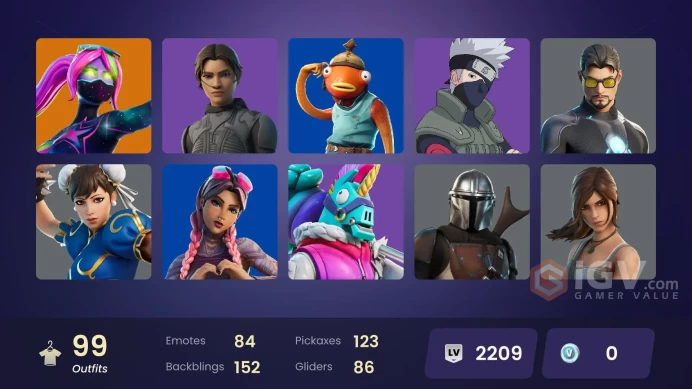 [PC/PSN/XBOX] 100 skins | Cloud Striker | Naruto Uzumaki | Sultura | Fixer | Joey | Galaxia | Peter Griffin | Zeus |	agg19