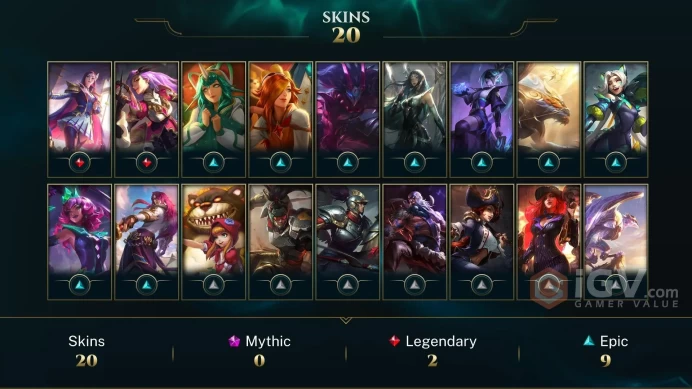 [EUW] S2026 - Gold 1 -22LP - 4W-7L - 61 Champ - 20 Skin - Honor 4 - 3851 Be - Safe - Instant Delivery