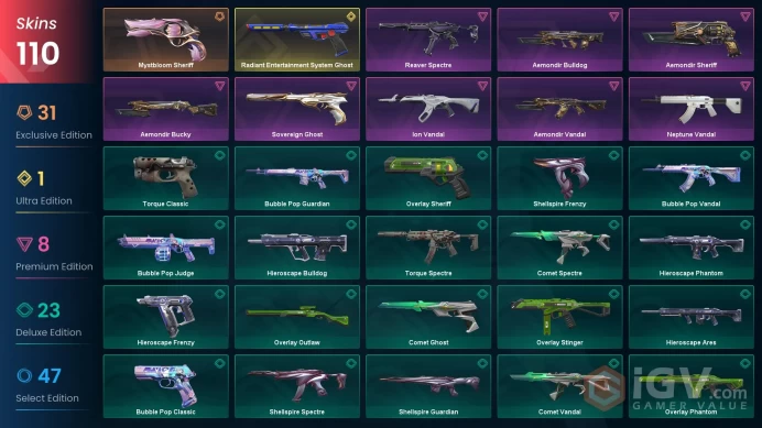 EU/TR 89590 VP Mystbloom Bundle Aemondir Bundle Smite Knife Champions 2024 Phantom Aemondir Vandal Mystbloom Phantom VCT x PRX ChronoVoid Vandal