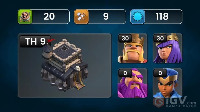 TH9 MAX HERO BEST OFFER INSTANT RECEIVED TH 9