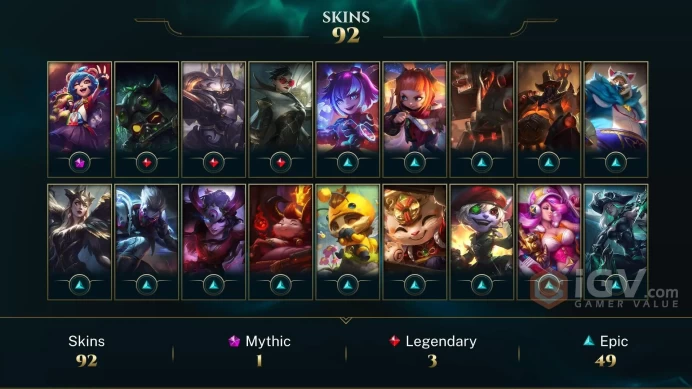 LAN 90 SKINS 118 CHAMPIONS 218 LEVEL INSTANT DELIVERY FULL ACCESS EsCo5