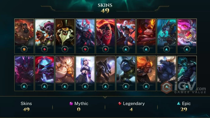[EUNE] S16 - SPLIT 1 - Master 131 LP -  57 Win Rate - 50 Skins -31.8K BE - Handmade - Ranked Ready