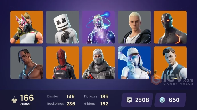 PC/PSN/Xbox/Nintendo 166 skins | OG STW | Travis Scott | Galaxy | Gold Midas | Point Patroller | Sub Commander | Fixer | Trilogy | Blue Striker 