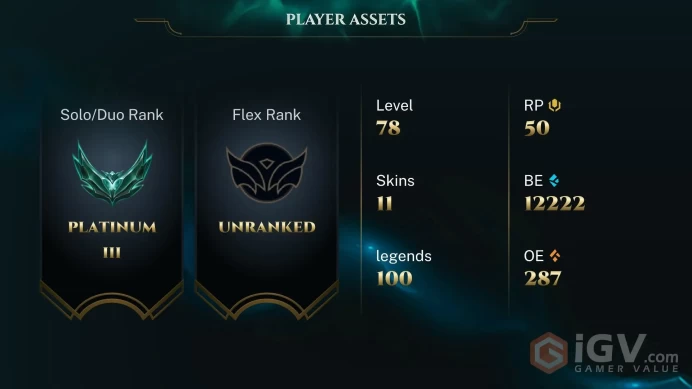 [EUW] 30+ LVL | RANKED READY | Chance Get Rare Skins, PAX, Black Alistar, UFO Corki, Victorious | NO BAN RISK | 10 Unranked Games Not Played
