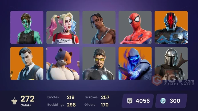 [PC/PSN/XBOX] 272 skins | Travis Scott | Astro Jack | Gold Brutus | Gold TNTina | Gold Skye | Gold Midas |	T1