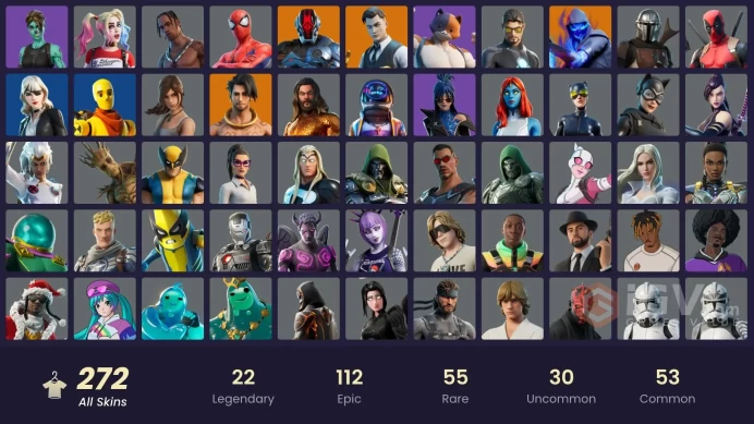 [PC/PSN/XBOX] 272 skins | Travis Scott | Astro Jack | Gold Brutus | Gold TNTina | Gold Skye | Gold Midas |	T1