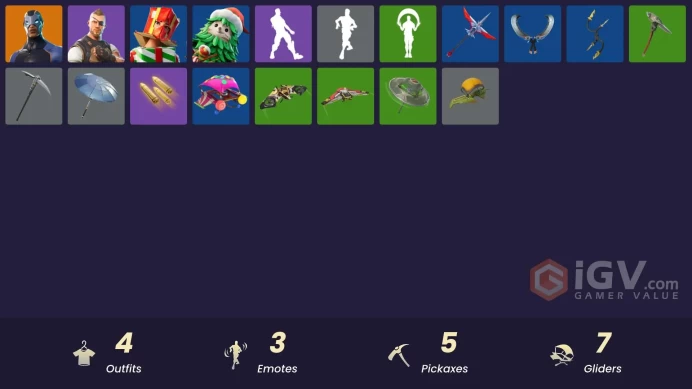 A072[PC/PSN/XBOX]Carbide|Battlehawk|Holiday Boxy|Winterfest Bushranger|Society Emblem Ranker|Standard Issue|Clawz Retro|Bedside Nanner